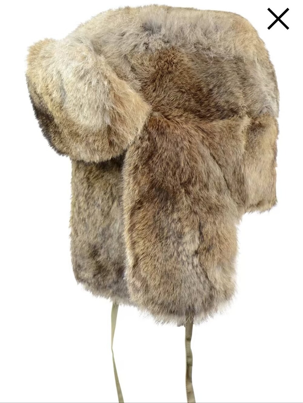 Brown Rabbit Fur  Hat